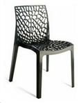 Moderní plastové židle z polykarbonátu a polypropylenu